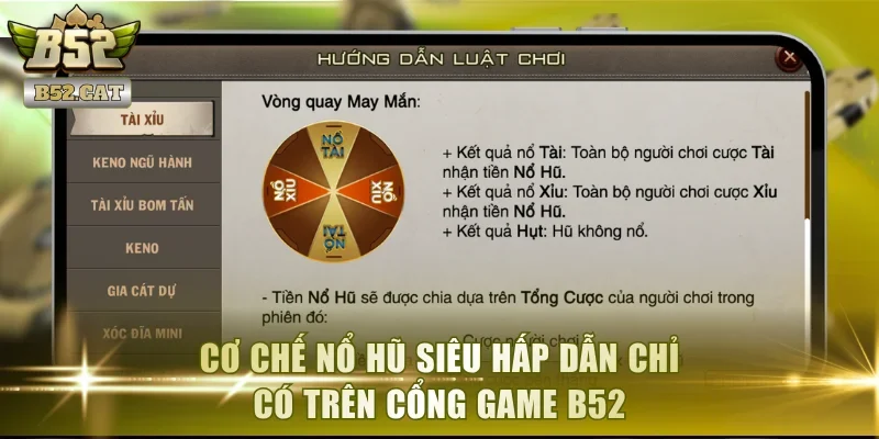 Cơ chế nổ hũ siêu hấp dẫn chỉ có trên cổng game B52